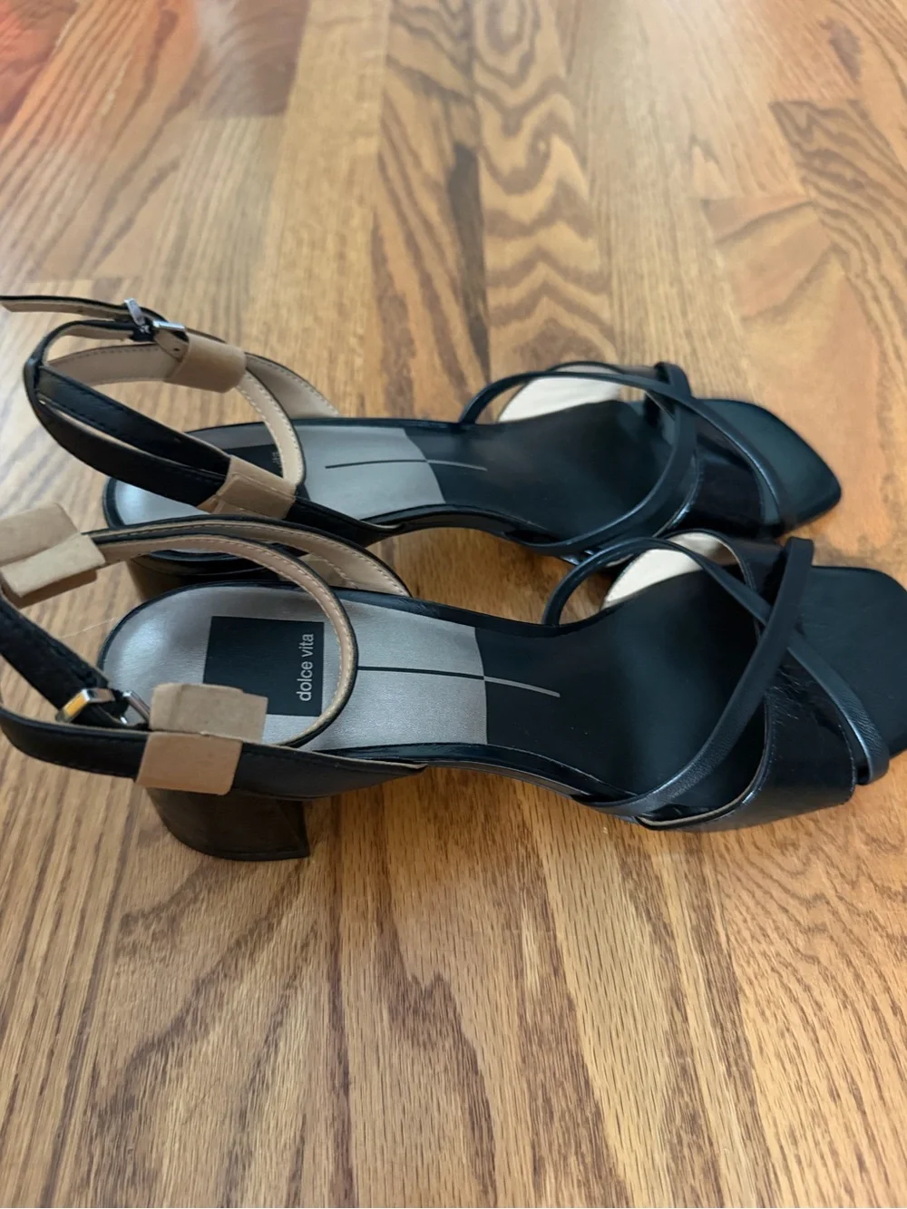 Dolce Vita Black Strappy Ankle‑Strap Heels new size 9 women